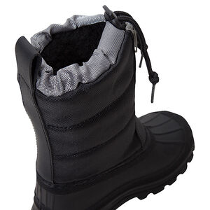 Botas de nieve bicolores con pelo, cremallera y cordones ajustables 