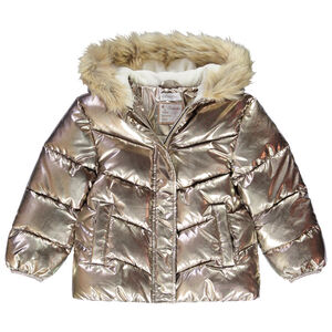 Doudoune à capuche en fausse fourrure imperméable doublée en sherpa Main Doudoune à capuche en fausse fourrure imperméable doublée en sherpa