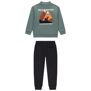 Ensemble jogging molleton à patchs bouclettes garçon 