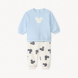 Ensemble jogging en molleton gaufré Mickey Disney pour bébé garçon 