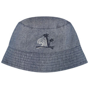 Bob de lona efecto vaquero con ola bordada para bebé niño 