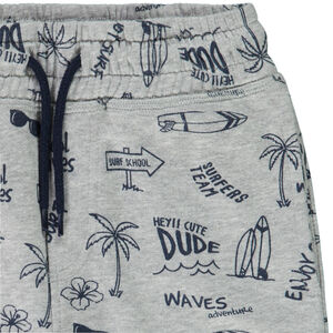 Bermudas de felpa estampada para niño 