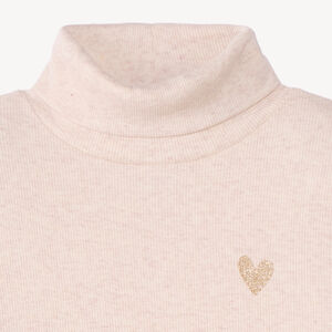 Sudadera de niña con cuello alto 