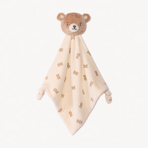 Doudou plano de terciopelo con estampado de osito para bebé 