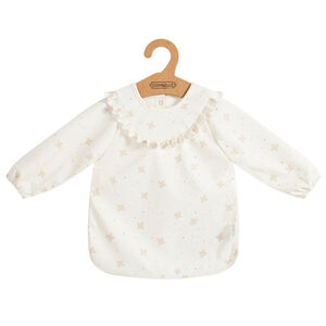 Bavoir tablier en gomme Douce Hirondelle écru 