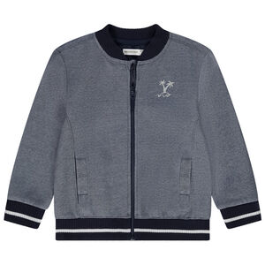 Chaleco cuello teddy de punto piqué para bebé niño 