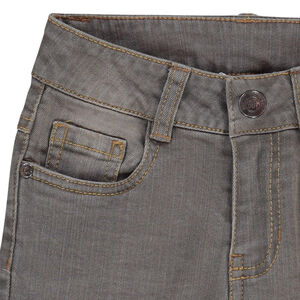 Pantalón skinny efecto desgastado con texto en relieve niño 