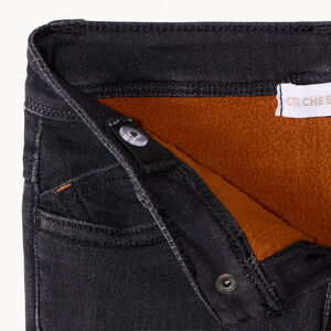 Pantalón efecto denim con forro de micropolar para bebé niño 