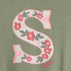 Sudadera felpa oversize bordada para niña 