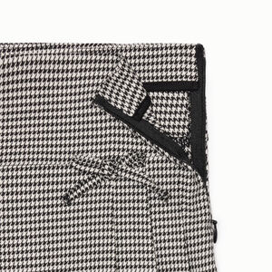 Falda corta con estampado de pata de gallo para niña 