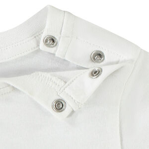 Camiseta de manga corta con oso y burbujas para bebé niño 