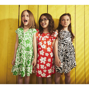 Robe portefeuille manches courtes imprimé floral pour fille 