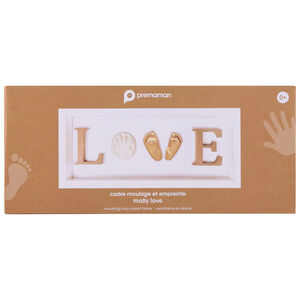 Marco huella bebé con molde y fotos 