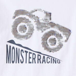 Camiseta de manga larga con lentejuelas mágicas para niño 