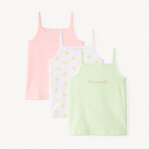 Pack de 3 camisetas sin mangas con tirantes originales para niña 