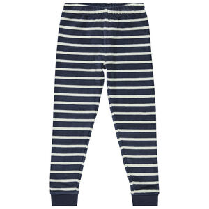 Pijama de terciopelo de 2 piezas con efecto color bloque y rayas niño 