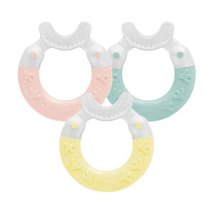 Anneau de dentition nettoyant Croc'brosse - Coloris aléatoire 