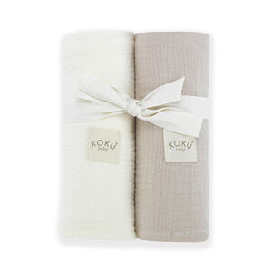 Pack 2 muselinas 70x70cm - Natural 