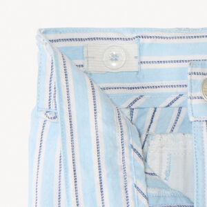 Bermudas a rayas de tela niño 