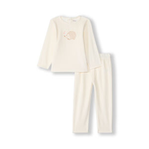 Set pyjama en velours print fantaisie pour bébé fille 