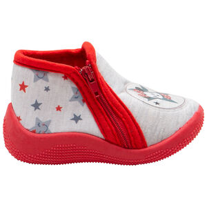 Pantuflas de jersey con parche de Minnie Disney plastificado y estampado de estrellas 