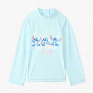 Camiseta de manga larga anti-UV SPF 50+ Stitch Disney para niña 