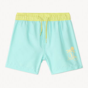 Bañador bicolor con estampado para niño 