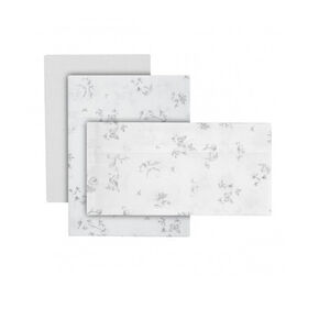 Juego de sábanas 3 piezas para cuna de 60 Merlo Crudo 