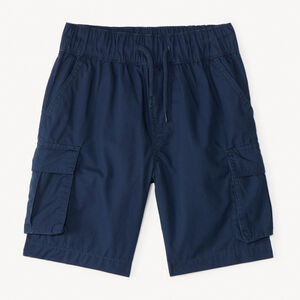 Bermuda cargo liso de popelina para niño 