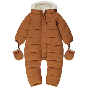 Combi-pilote matelassée unie pour bébé garçon avec finitions différentes selon l'âge 