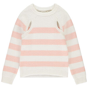 Suéter de manga larga de punto para niña. 