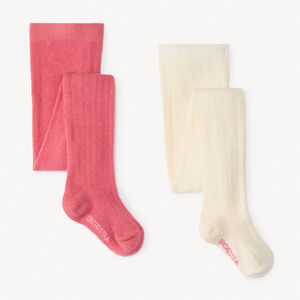 Lot de 2 paires de collants épais pour bébé fille  Main Lot de 2 paires de collants épais pour bébé fille