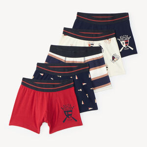 Pack de 5 boxers para niño con motivos divertidos 
