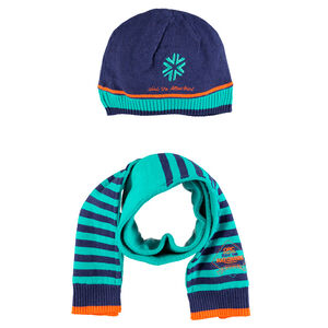 Ensemble bonnet et écharpe doublure micropolaire  