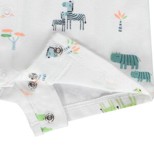 Combishort sin mangas estampado savana para bebé niño 