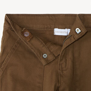 Pantalón de tela liso con forro para niño 