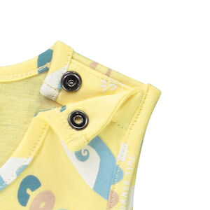 Camiseta sin mangas de jersey con estampado divertido para bebé niño 