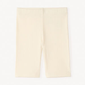 Ciclista liso efecto acanalado para niña 