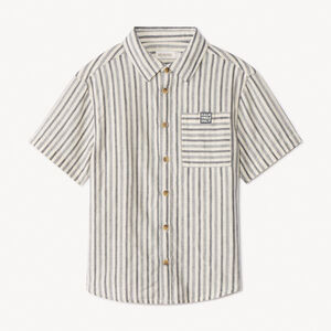 Camisa de manga corta a rayas para niño 