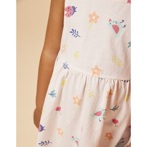 Ropa de tirantes de jersey con estampado fantasía para bebé niña 