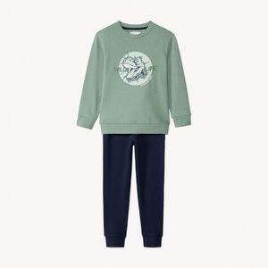 Conjunto de sudadera con diseño + joggers para niño 