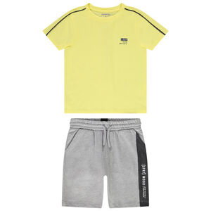 Ensemble 2 pièces en jersey t-shirt manches courtes + bermuda pour garçon 