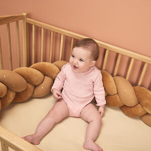 Lote de 5 bodies de manga larga lisos para bebé niña 