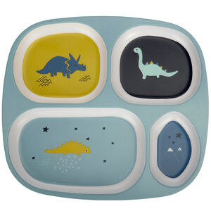 Platos compartimentados de melamina - Mes amis les dinos 