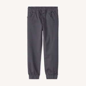 Pantalón jogger de sarga lisa para niño 