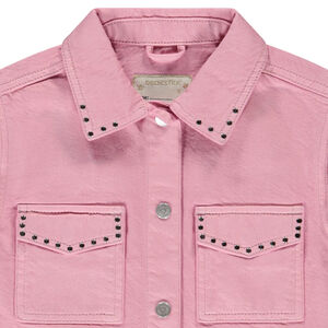 Chaleco vaquero sin mangas con tachuelas decorativas para niña 