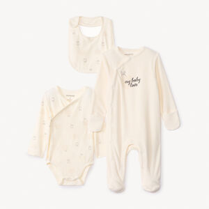 Set de nacimiento 3 piezas "My baby love" para bebé 