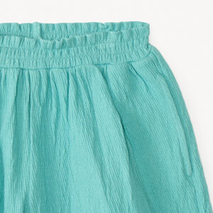 Conjunto de 2 piezas camiseta sin mangas + short con bordado de conchas para niña 