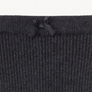 Calzoncillo largo acanalado liso para bebé niña 