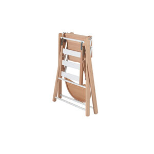 Trona extraplegable Sarah- Barniz natural bicolor natural/blanco 